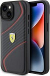 Ferrari Twist Metal Logo Back Case for Apple iPhone 15