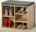 Kesper Kesper shoe cabinet with seat, brown 51.5x29.5x48cm universal