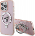 Karl Lagerfeld Ring Stand Karl&Choupettte MagSafe Back Case for Apple iPhone 15 Pro Max