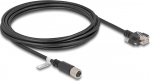 Delock Netzwerkkabel - 8 pin M12-X (W) zu RJ-45 (M)
