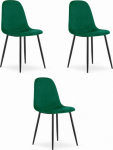 Leobert Krzesło COMO - dark green velvet x 3
