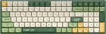 IQUNIX F97 Camping Wireless Gaming Tastatur, RGB - MX-Brown switches (US)