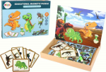 LeanToys Educational Magnetic Puzzle Set with Dinosaurs LEAN Toys