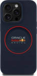 Red Bull Red Bull RBHMP14L24SIILVR iPhone 14 Pro 6.1'' Hard Case Navy Silicone Red Ring MagSafe