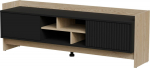 Cama MEBLE Cama RTV PORTO 2D cabinet 150x38x50 oak/black