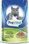 PREVITAL Cat Food Sterile Poultry in Sauce - Wet Cat Food - Pouch 100 g