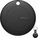 MiLi Power MiLi locator GPS czarny + black keychain case MiTag