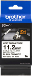 Kleepkirjalint Brother HSE-231E termokahanev toru, valge, must tekst, laius 11.2mm, pikkus 1.5m