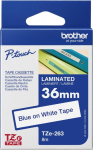 Brother TZe-263 - Blue on white - Rolle (3.6 cm x 8 m)