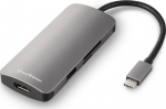 Sharkoon Multiport Adapter USB 3.0 Type C dunkel grau