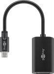 Wentronic USB-C&acirc;&bdquo;&cent; adapter, black, 0.2 m - USB-C&acirc;&bdquo;&cent; male > V