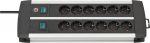 Brennenstuhl Power strip Premium Duo Alu-Line 2x6x 3m