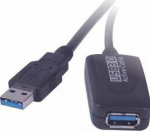 Kabel USB PremiumCord USB-A - USB-A 5 m Czarny (ku3rep5)