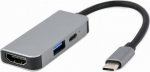 I/O ADAPTER USB-C TO HDMI/USB3/3IN1 A-CM-COMBO3-02 GEMBIRD