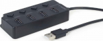 HUB USB Gembird Gembird Hub USB 2.0 4-Port with a switch (czarny)