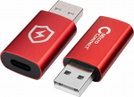 MicroConnect Safe Charge USB-A to C Data, Blocker adapter