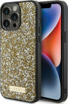 Guess Guess GUHCP15LPFGSBSD iPhone 15 Pro 6.1'' ż&oacute;łty/yellow hardcase Rhinestone Metal Logo