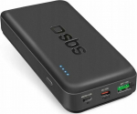 Powerbank SBS TTBB20000PD20K 20000 mAh 20W PD USB-C, USB-A, Micro-USB - czarny