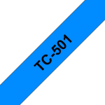 Schriftbandkassette Brother 12mm blue/schwarz TC501