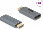 Delock DisplayPort EDID Emulator 8K 64328 - 7680x4320, HDR, HDCP, Metallgeh&auml;use (64328)