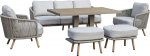 Garden furniture set MALISE 6-parts, beige