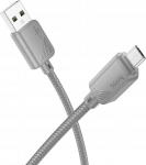 Kabel USB Hoco USB-A - microUSB 1 m Szary