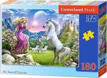 1565 Castorland Puzzle My friend unicorn 180 element&oacute;w (018024)