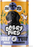 DOBRY PIES Surf & Turf Trout and wild beef - wet dog food - 400g