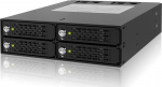 Backplane IcyDock 4x6.3cm SATAI-III/SAS in 1x5.25" HDD/SSD