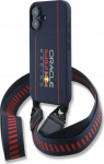 Red Bull RBHMP16S24SISOLRV iPhone 16 6.1'' hardcase Silicone Strap and Vertical Logo MagSafe navy