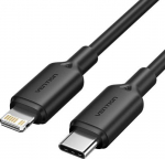 CABLE USB-C TO LIGHTNING/2M BLACK LAKBH VENTION