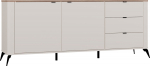 Malys Group Komoda CORDOBA 2D3S cashmere beige oak Castello cabinet 3 Soft-Closing drawers