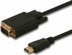 SAVIO Kabel HDMI (M) - VGA (M) 1.8m CL-197