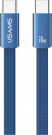 Kabel USAMS U96 60W USB-C do USB-C 1.2m niebieski