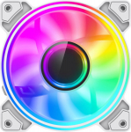 Gamemax Case Fan | DUAL RING INFINITY WH | White