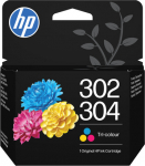 HP 302/304 TRI-COLOR ORIGINAL, INK CRTG