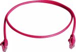 TELEGARTNE Patch cord S/FTP Cat6a (ISO/IEC), 5m MP8 FS500, LSZH, red, 1:1