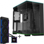 Lian Li O11 Dynamic EVO RGB PC-Geh&auml;use Bundle + HydroShift II LCD-S 360TL AiO- schwarz