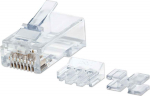 Intellinet Wtyk RJ45 Cat6a UTP, for wire, 80szt, 790550 - Modular plug RJ-45 Cat6a, for wire, 80 szt