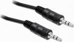 DELOCK Klinkekabel 3.5mm -> 3.5mm St/St 2.50m schwarz