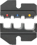 KNIPEX Crimping Die for insulate terminals + plug connectors