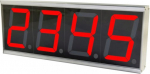 ALLNET ALL-POE-CNT-1 Digital wall clock, rectangular grey