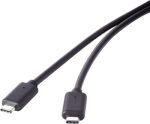 Renkforce RF-4381074 - 1.5 m - USB C - USB C - USB 3.2 Gen 2 (3.1 Gen 2) - 20 Gbit/s - Schwarz