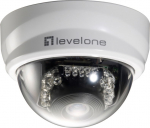 LevelOne IPCam Dome In 2MP/H.264/IR/ 5W/PoE