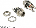 DELOCK Steckverbinder DC 5.5x2.1x9.5mm Bu for installation