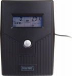 Digitus Zasilacz awaryjny UPS Line-Ineractive LCD, 800VA/480W, 1x12V/9Ah, AVR, 2xSCHUKO, USB, RJ11