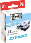 DYMO D1 Schriftband 53710 24mmx7.0m schwarz->transp