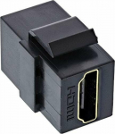 Adapter AV InLine InLine&reg; HDMI Keystone Snap-In module, 4K/60Hz, HDMI AF/AF black