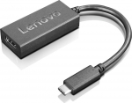 Lenovo USB C to HDMI Adapter Black, GX90K37871, Black, 0 - 40 &deg;C