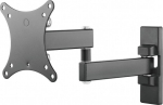 VISION Monitor Wall Arm Mount - LIFETIME WARRANTY - fits display 13-27" with VESA sizes 75 x 75, 100 x 100 - sturdy cold-rolled steel - after-installation levelling - reach from wall 44-282 mm / 1.7-11" - thumbscrews for fixing display - SWL 15 kg /  ...